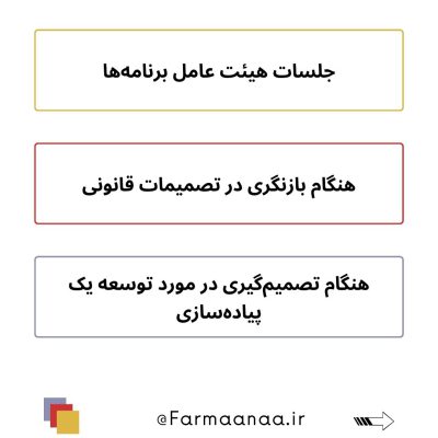 نمونه هایی از هنگامه تصمیم